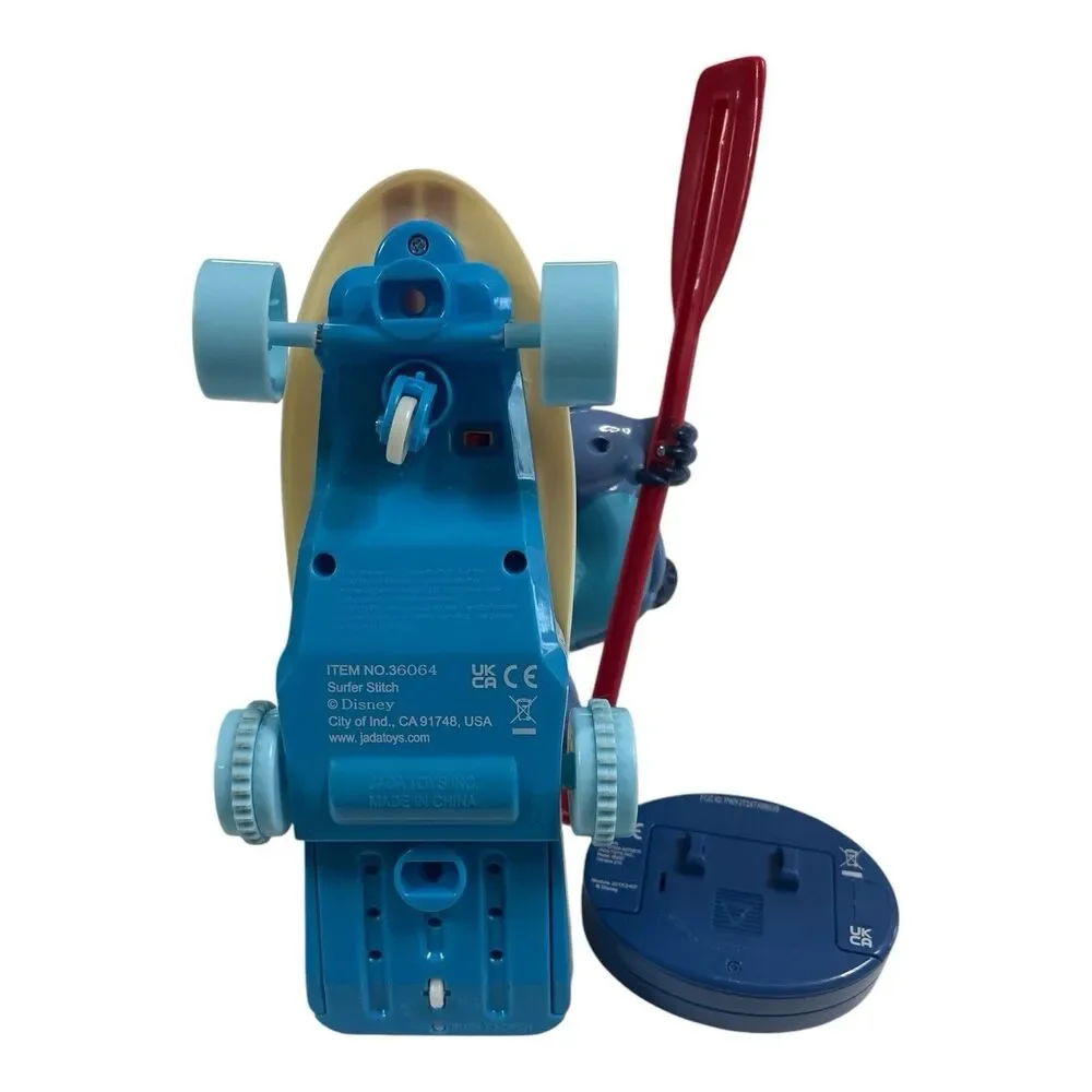 Disney Surfer STITCH Radio Control Skateboard & 360 Spin Tested & Working